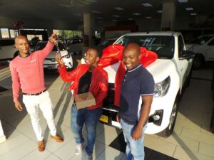 CMH TOyota- New-Cars-sales-executive-Lonwabo-with-new-customers